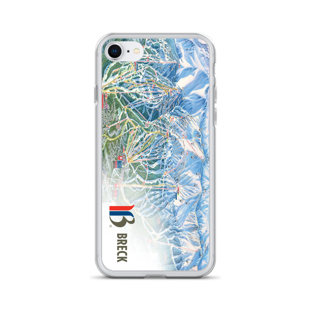 Breckenridge Trail Map iPhone Case