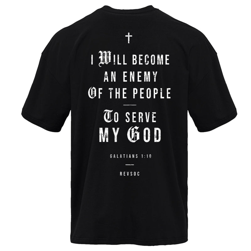 Load image into Gallery viewer, I Will Become An Enemy To The People Heavyweight Men's T-Shirt