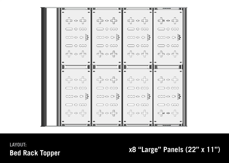 Load image into Gallery viewer, Jeep Gladiator Bed Rack - DRIFTR Topper (Add-on)