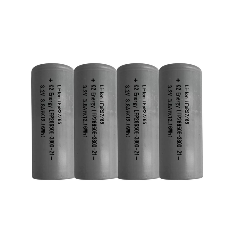 Load image into Gallery viewer, K2 26650 3.2V 3800mAh LiFePO4 Battery Cells