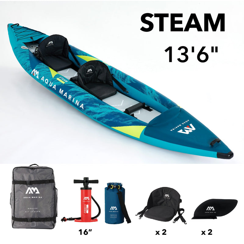 Load image into Gallery viewer, Aqua Marina STEAM 13'6" Inflatable Versatile/Whitewater Kayak