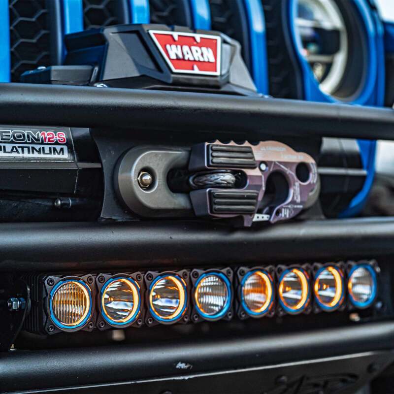 Load image into Gallery viewer, KC HiLiTES FLEX ERA LED Light Bar Bezel Kit for 10in. Segments - Blue