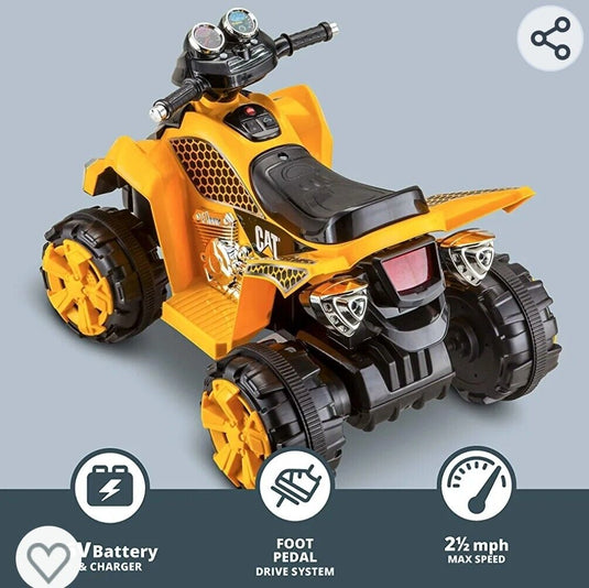 Kid Trax Caterpillar ATV 6V Ride-On Toy for Toddlers, Ages 3-5, Brand New in Box