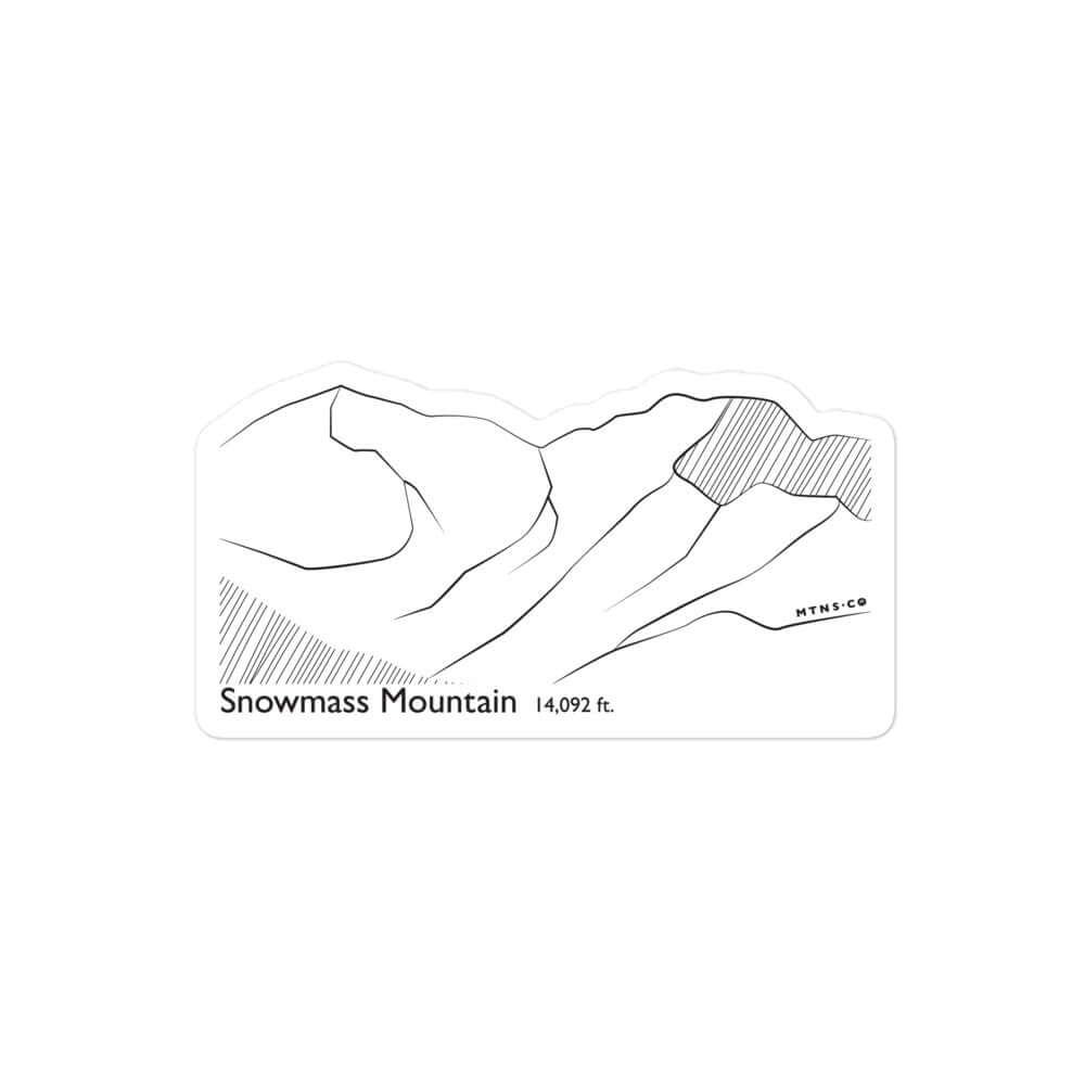 Snowmass Mountain Sticker