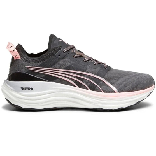 Women's Puma ForeverRun Nitro, Puma Black/Koral Ice/Silver, 6.5 B Medium - Skoutley Outdoors LLC