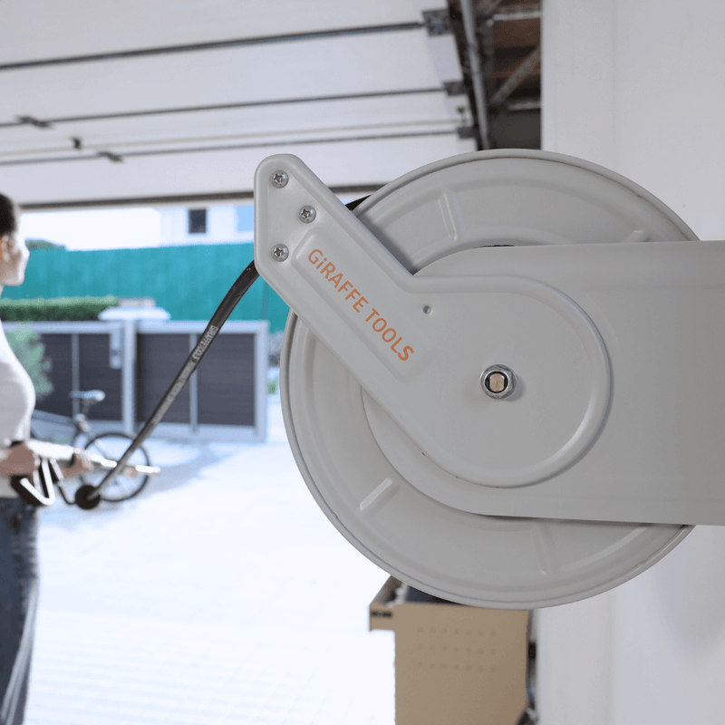 Load image into Gallery viewer, Retractable Pressure Hose Reel-1/4in