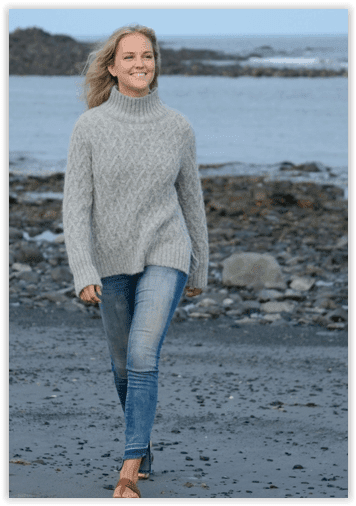 Load image into Gallery viewer, Lattice Cable Mock Sweater