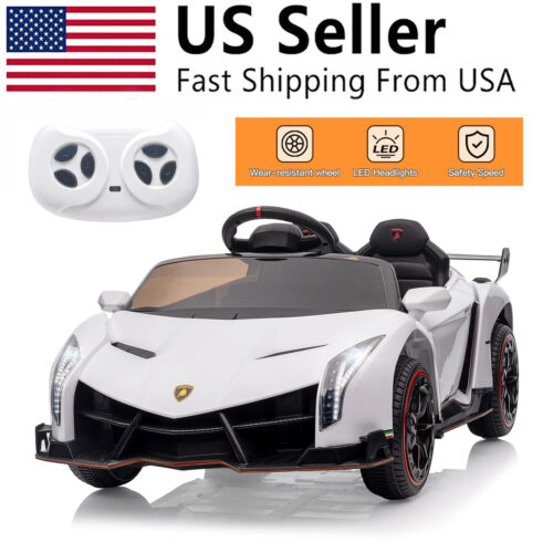 Licensed Lamborghini Veneno Electric Ride-On Car for Kids - 12V Powered Toy Vehicle