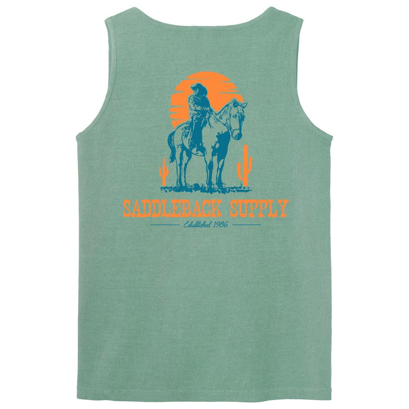 Load image into Gallery viewer, Cowboy & Trusty Steed Pigment Tank Top