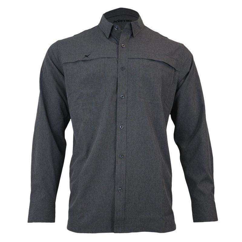 Long Sleeve Solid Lifestyle Button Down w/ REPEL-X - Skoutley Outdoors LLC