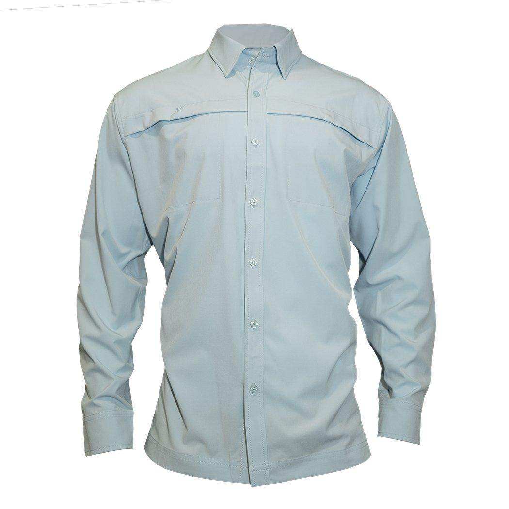 Long Sleeve Solid Lifestyle Button Down w/ REPEL-X - Skoutley Outdoors LLC