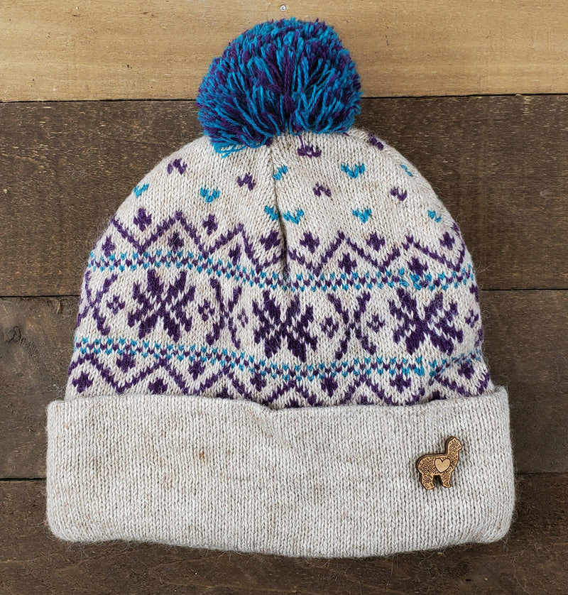 Load image into Gallery viewer, LOVE Alpaca Hat and Lapel Pin