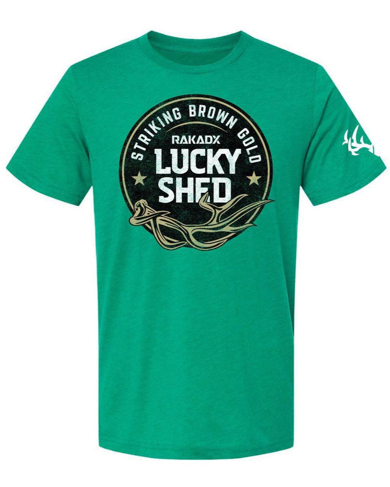 Load image into Gallery viewer, Lucky Shed Brown Gold Tee