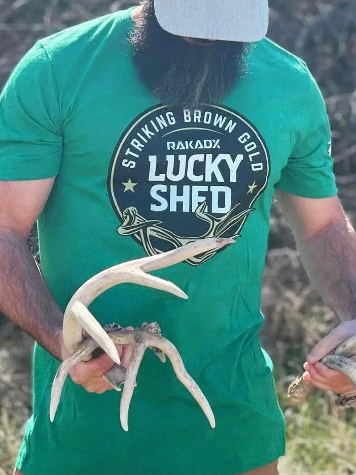 Load image into Gallery viewer, Lucky Shed Brown Gold Tee