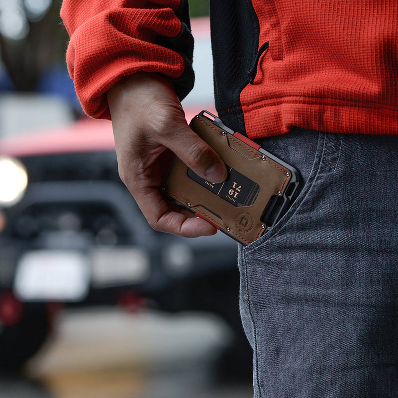 Load image into Gallery viewer, M1 Maverick™ Wallet - Special Edition - Slate Grey - Single Pocket Leather