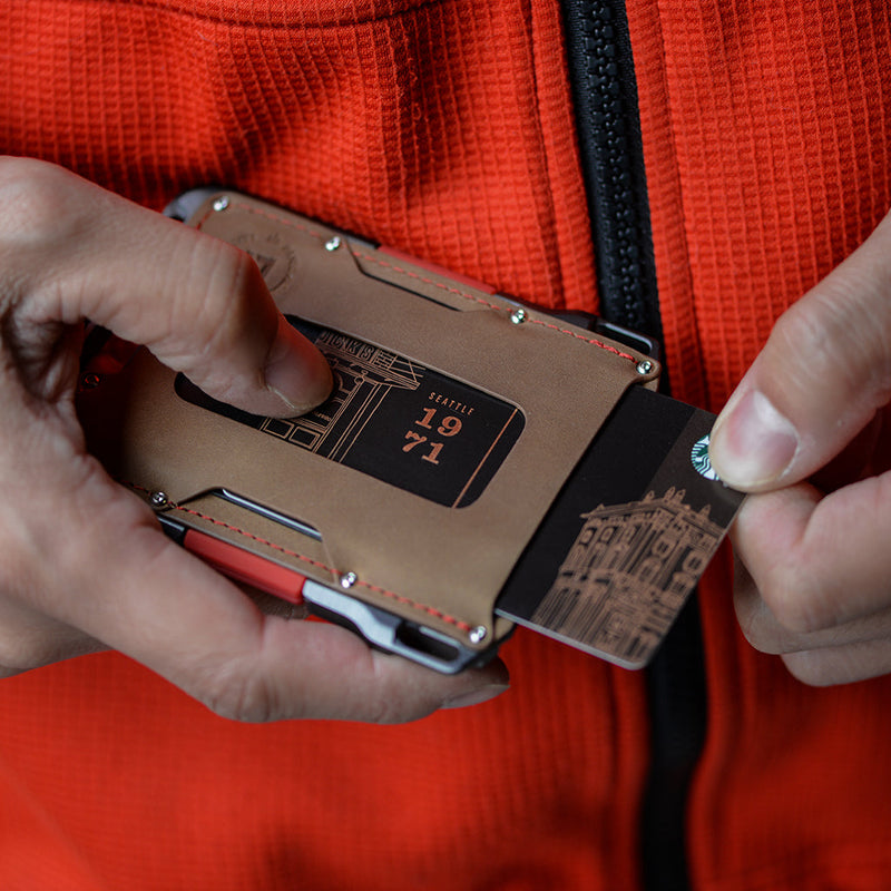 Load image into Gallery viewer, M1 Maverick™ Wallet - Special Edition - Slate Grey - Single Pocket Leather