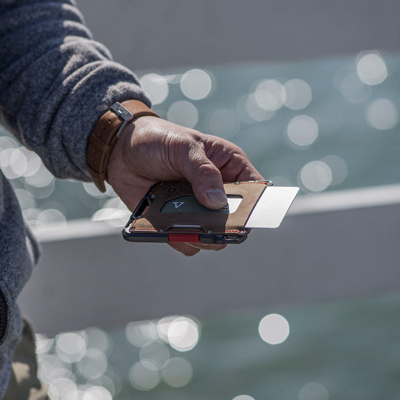 Load image into Gallery viewer, M1 Maverick™ Wallet - Special Edition - Slate Grey - Single Pocket Leather
