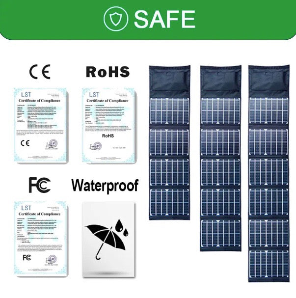 Load image into Gallery viewer, 40W Monocrystalline Folding Solar Panel