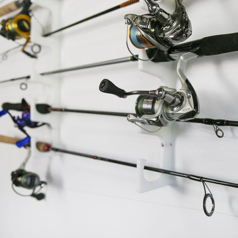 Load image into Gallery viewer, Made in the USA Fishing Rod Rack | Wall or Ceiling Mounted