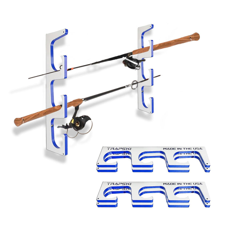 Load image into Gallery viewer, Made in the USA Premium Fishing Rod Racks | Wall or Ceiling or Boat Mounted