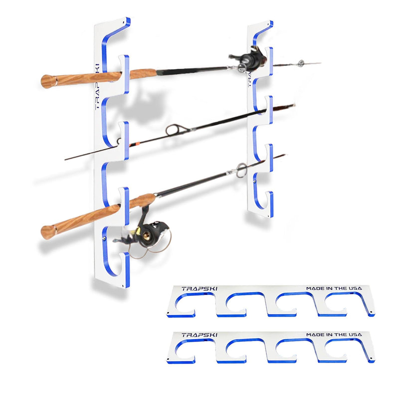 Load image into Gallery viewer, Made in the USA Premium Fishing Rod Racks | Wall or Ceiling or Boat Mounted