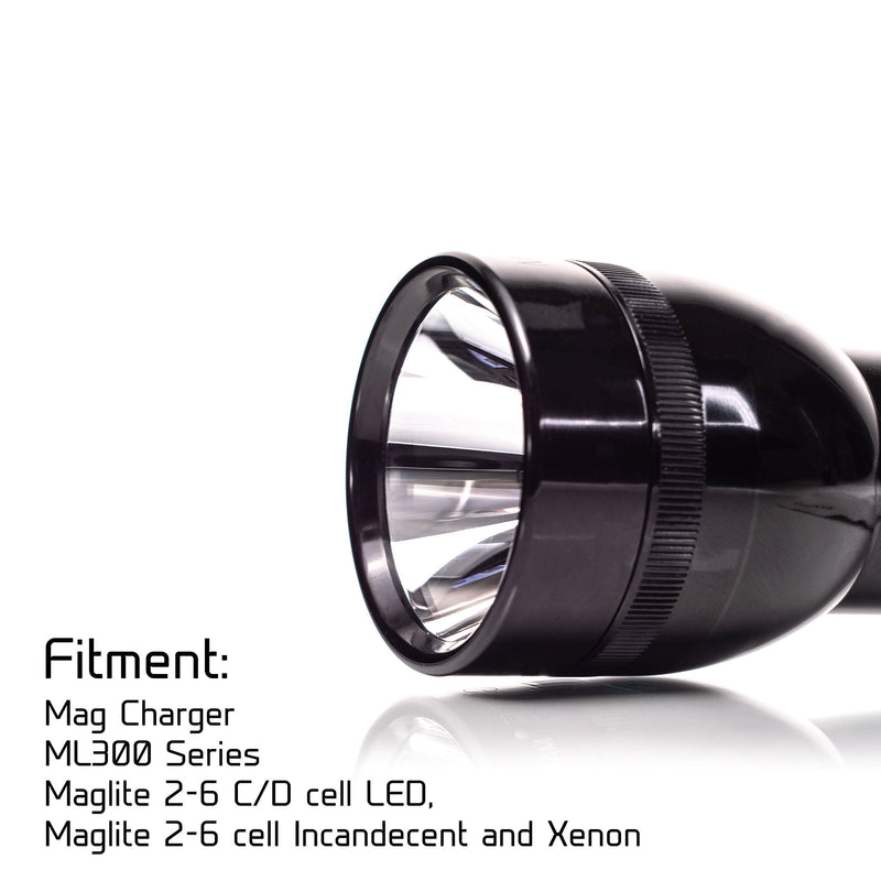 Load image into Gallery viewer, lexan poly carbonate shatter resistant replacement lens for c or d model maglite mag lite flashlights by litt industries