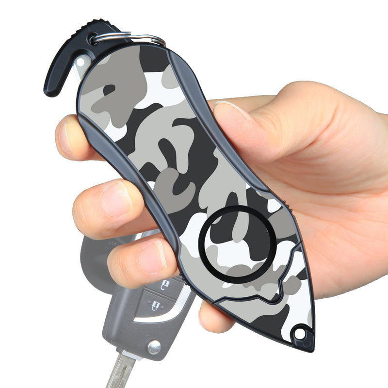 Load image into Gallery viewer, Personal Alarm Keychain Safety Emergency Tool (Camouflage Black)