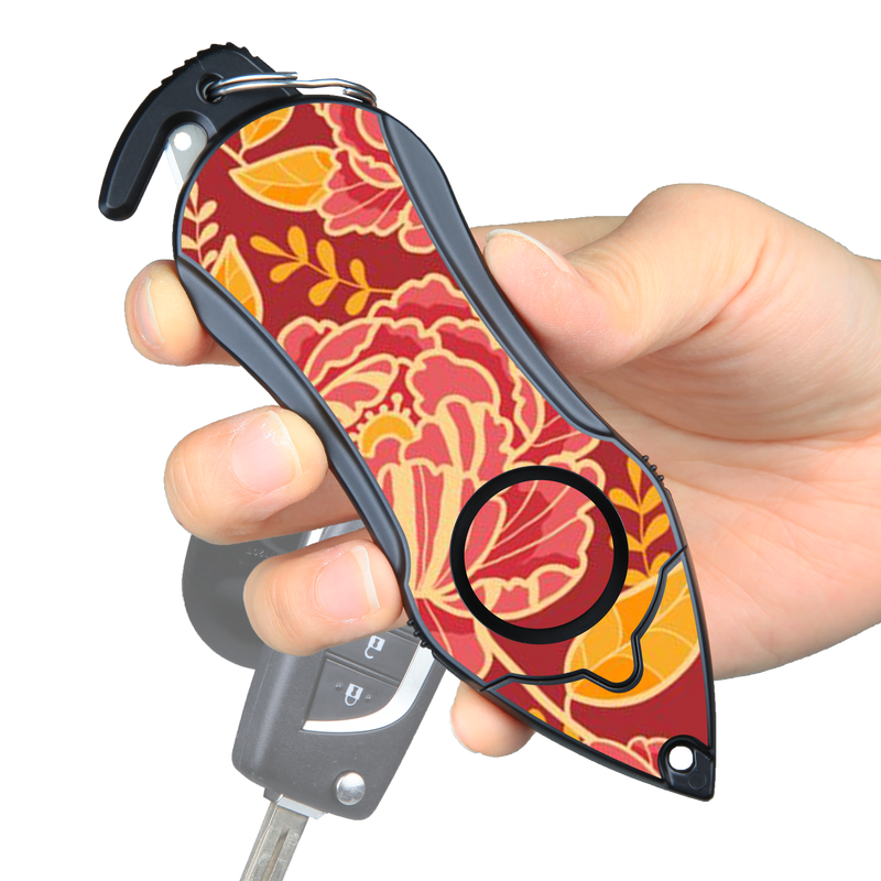 Load image into Gallery viewer, Personal Alarm Keychain Safety Emergency Tool (Peony)