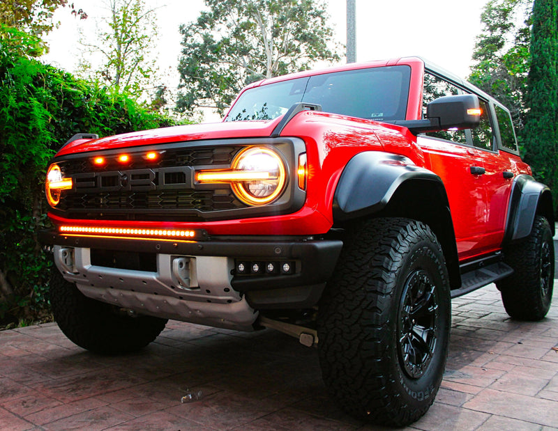 Load image into Gallery viewer, 2022+ Ford Bronco Raptor 40in Bumper Light Bar - Slim