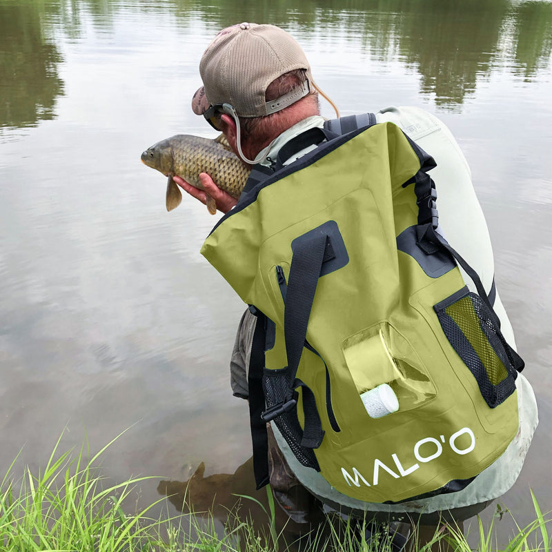 Load image into Gallery viewer, 30L Waterproof Backpack – Roll-Top Dry Bag for Beach, Travel & Outdoor Gear