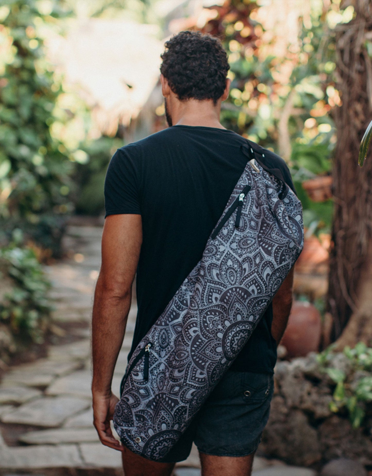 Yoga Mat Bag Mandala Charcoal