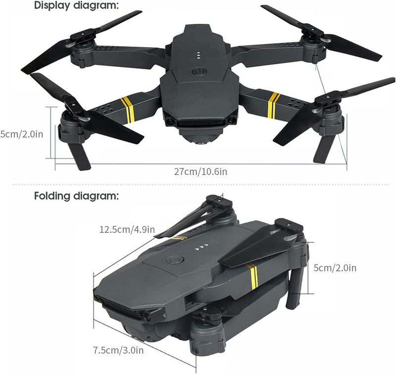 Load image into Gallery viewer, 4K HD Dual Camera RC FPV WiFi Portable Wide Angle Foldable Quadcopter Drone