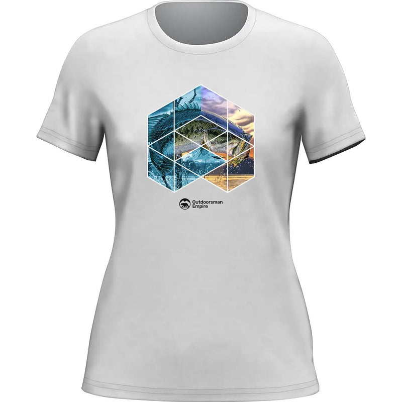 Load image into Gallery viewer, Fishing Geometry T-Shirt for Women