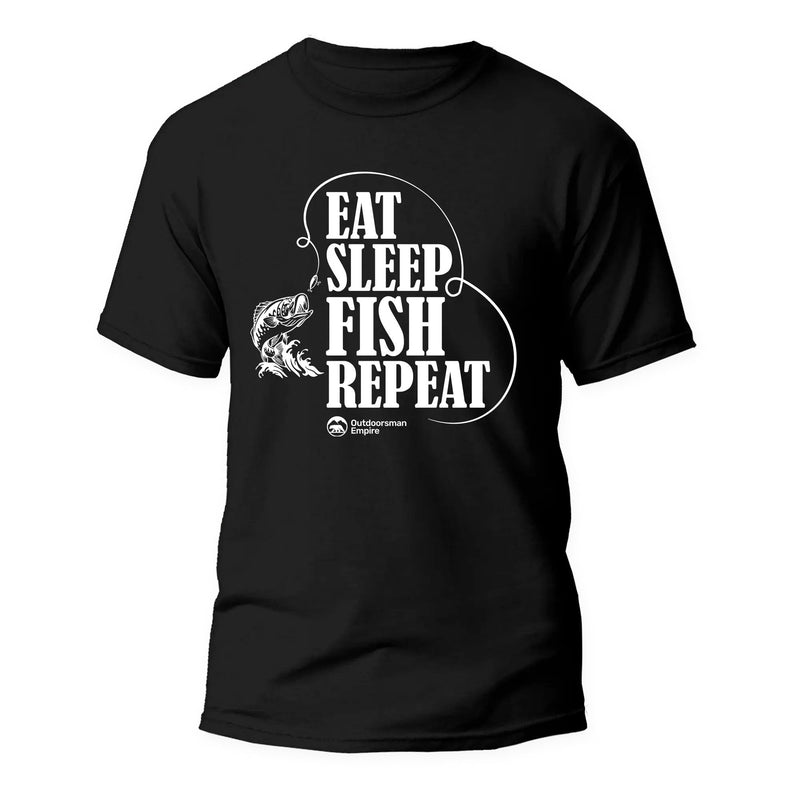 Load image into Gallery viewer, Eat Sleep Fish Repeat Man T-Shirt