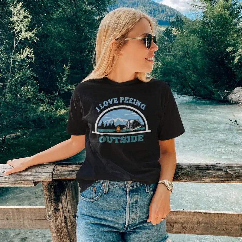 Load image into Gallery viewer, I Love Peeing Outside T-Shirt for Women