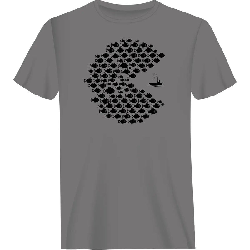 Load image into Gallery viewer, Fishing Pacman Style Man T-Shirt