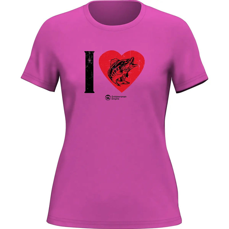 Load image into Gallery viewer, I love Fishing T-Shirt for Women