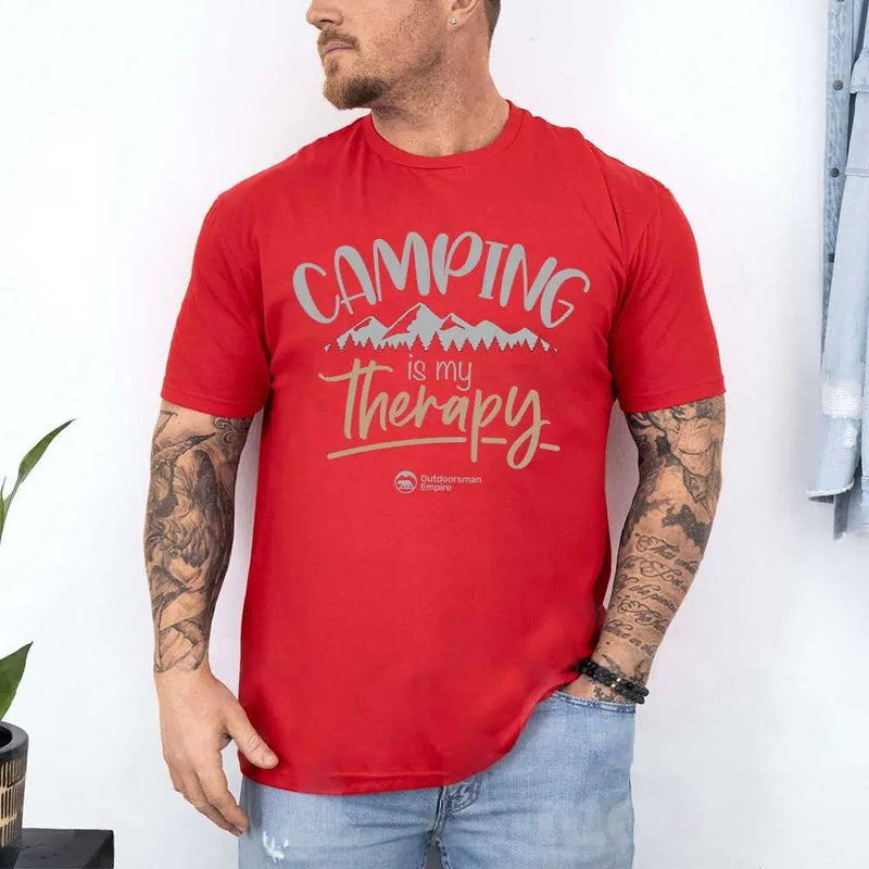 Load image into Gallery viewer, Camping Is My Therapy Man T-Shirt