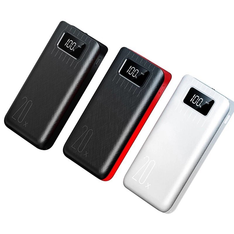 Load image into Gallery viewer, 20000mAh External Battery Power Bank Dual USB With LED Flashlight