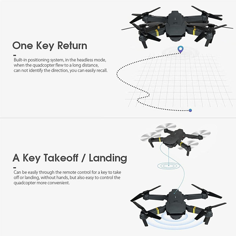Load image into Gallery viewer, 4K HD Dual Camera RC FPV WiFi Portable Wide Angle Foldable Quadcopter Drone