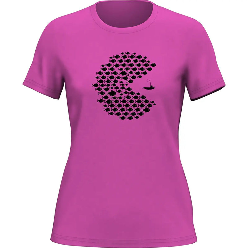 Load image into Gallery viewer, Fishing Pacman Style T-Shirt for Women