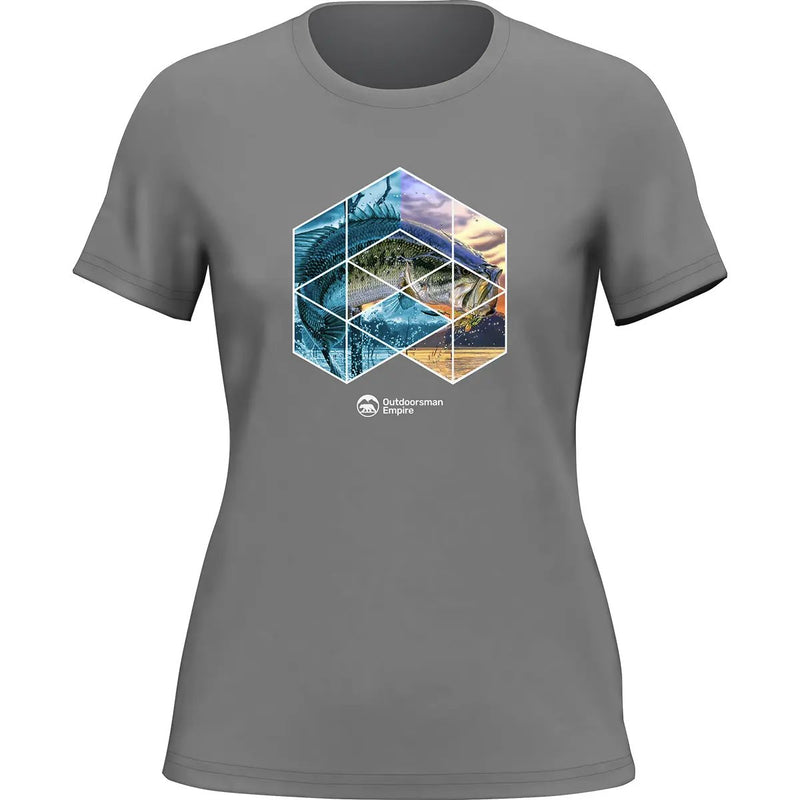 Load image into Gallery viewer, Fishing Geometry T-Shirt for Women