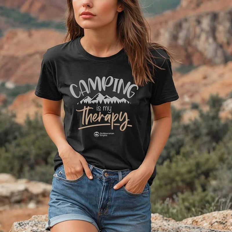 Load image into Gallery viewer, Camping Is My Therapy Unisex T-Shirt