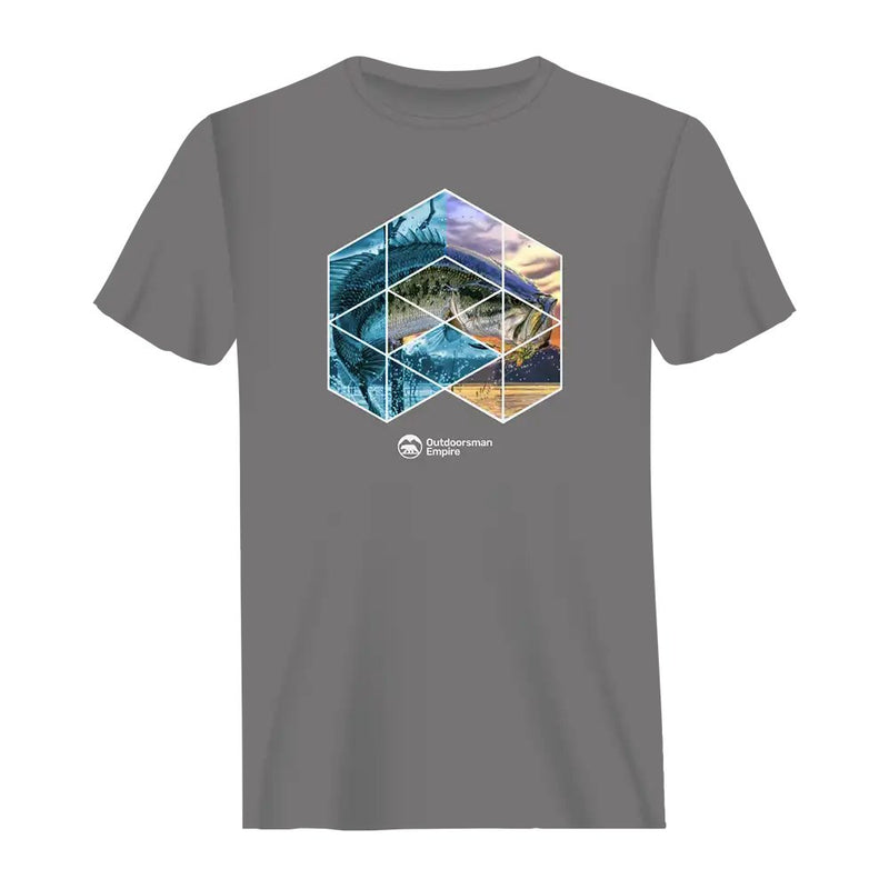 Load image into Gallery viewer, Fishing Geometry Man T-Shirt