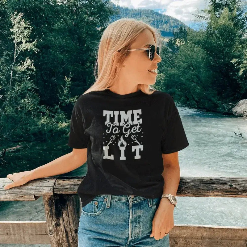 Load image into Gallery viewer, Time to Get Lit Women Slim Fit T-Shirt