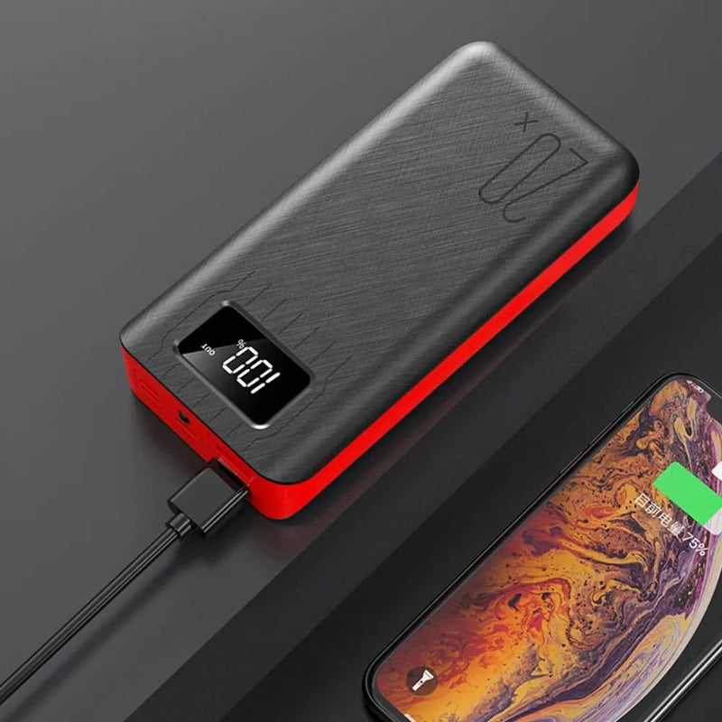 Load image into Gallery viewer, 20000mAh External Battery Power Bank Dual USB With LED Flashlight