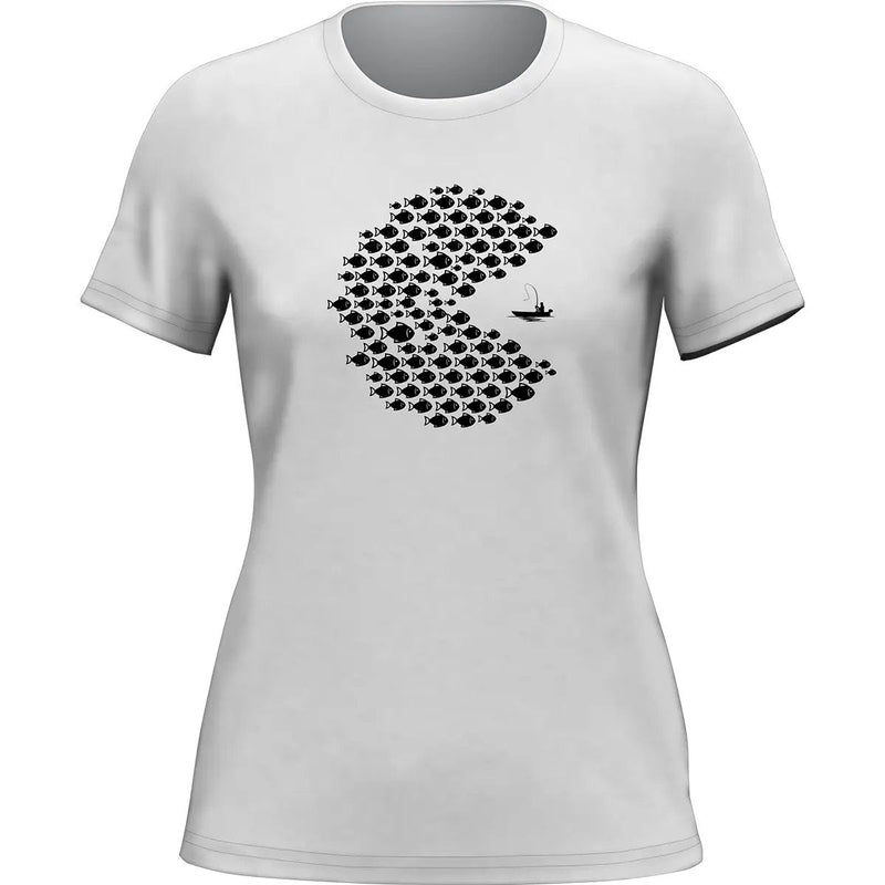 Load image into Gallery viewer, Fishing Pacman Style T-Shirt for Women