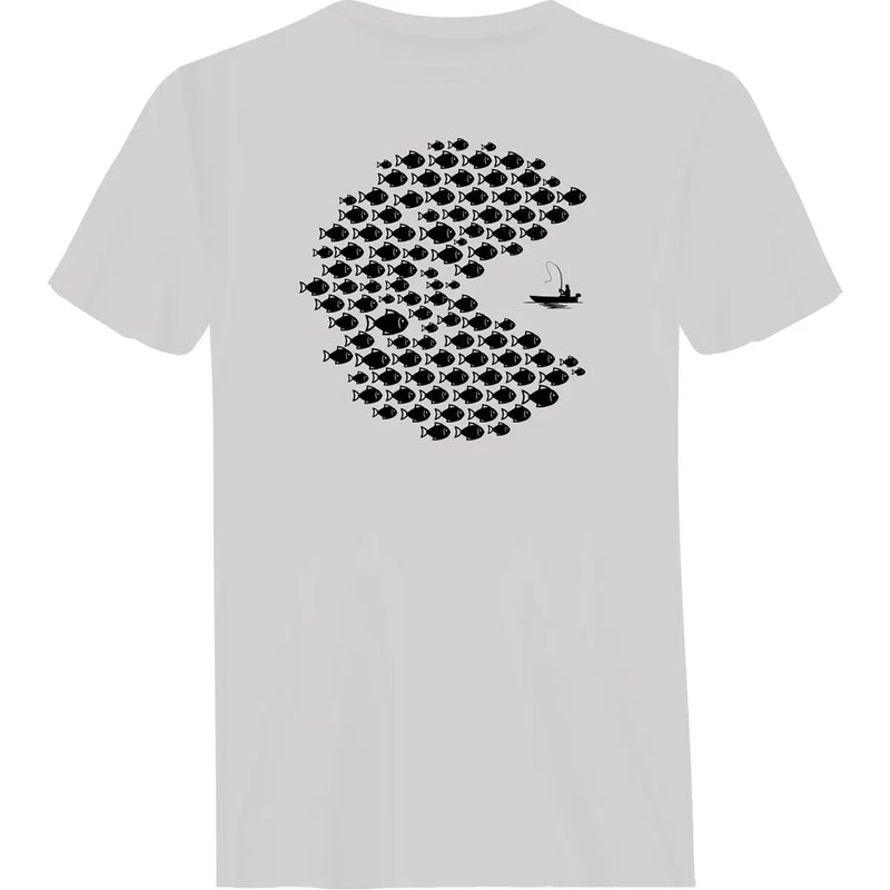 Load image into Gallery viewer, Fishing Pacman Style Man T-Shirt