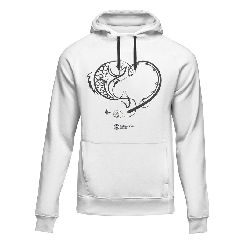 Load image into Gallery viewer, Fishing Heart' Unisex Hoodie