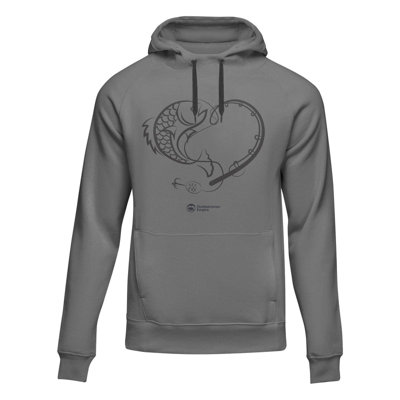 Load image into Gallery viewer, Fishing Heart' Unisex Hoodie